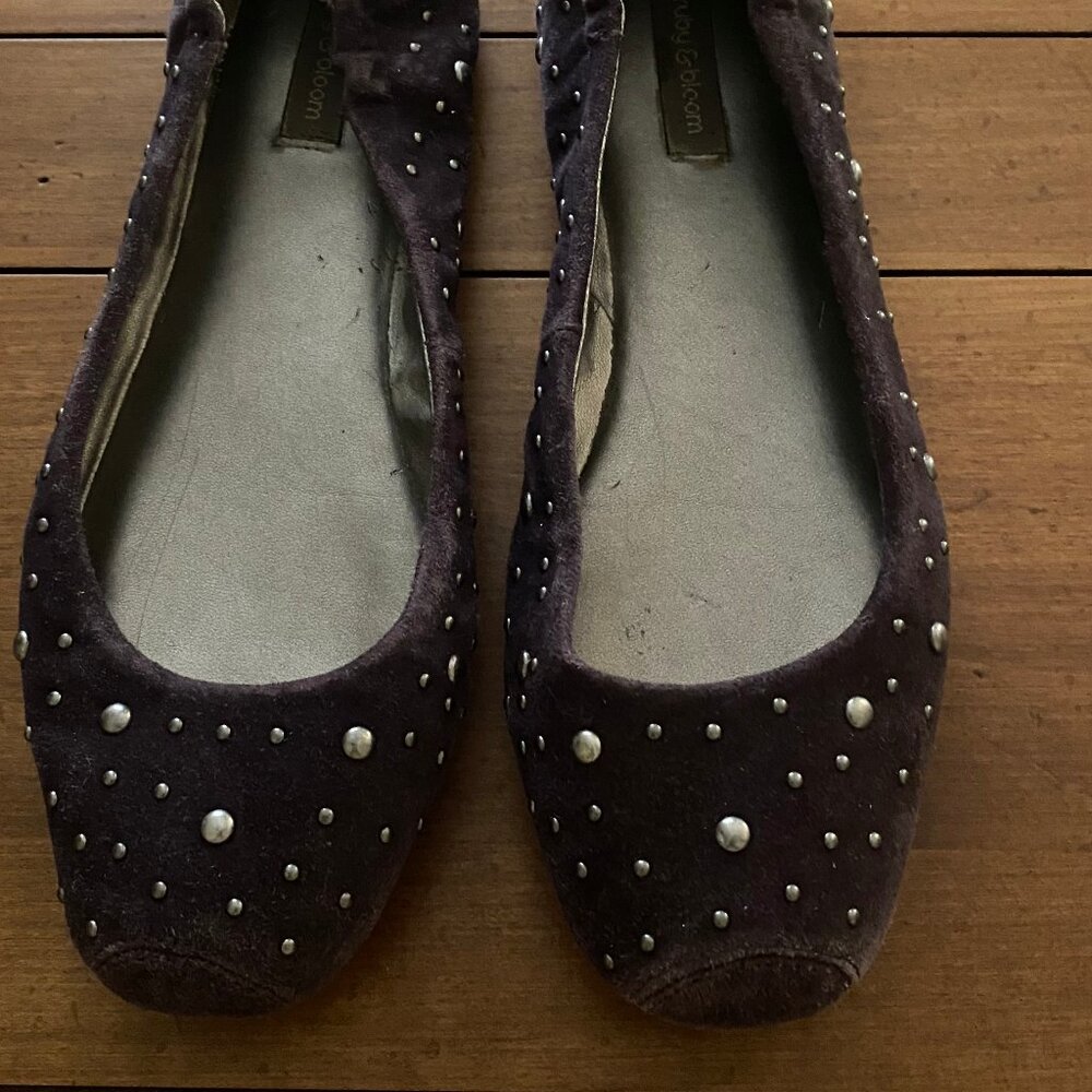Women's Ruby & Bloom Purple Suede Size 8.5 Flats - Picture 7 of 11